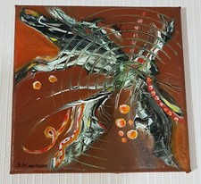 Quadro acrilico, astratto, arte, pezzo unico, formato piccolo 20x20, pittura