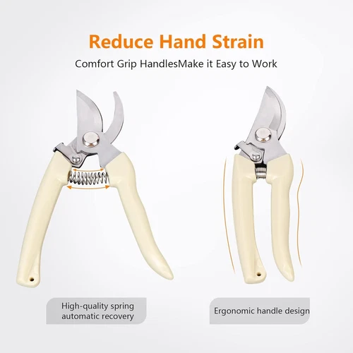 Garden Scissors for Plant, Tip Pruning Shears for Cutting Flowers - Picture 5 of 5