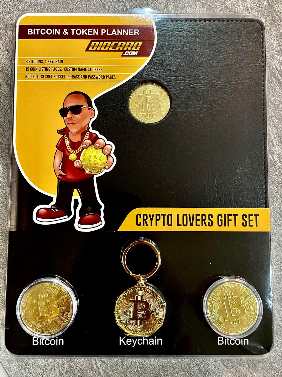 Planner For Coins and Crypto Currency With Key chain and Coins | eBay