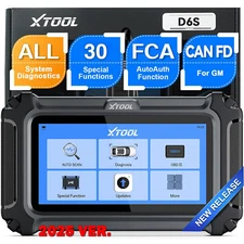 USED XTOOL D6S Car OBD2 Scanner Full System Diagnostic Tool 30+ Service AutoAuth