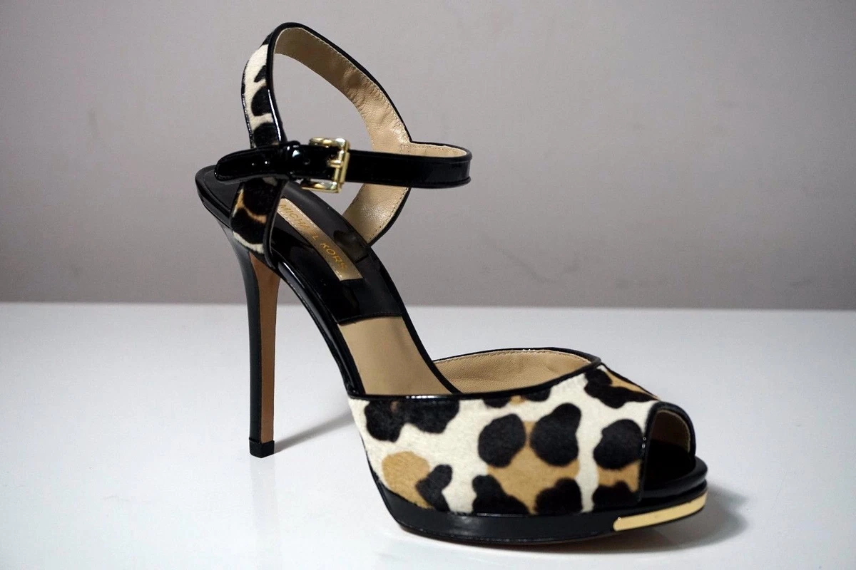 Michael kors leopard sandals deals