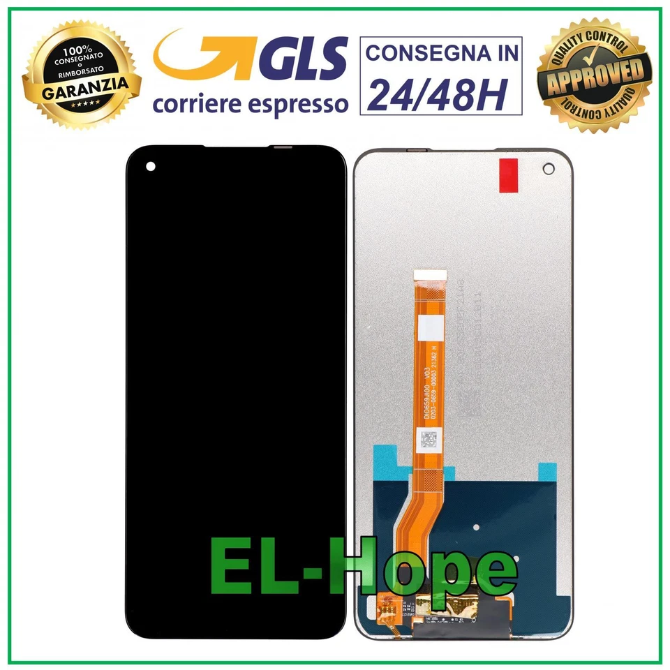 PER OPPO DISPLAY LCD PER ONEPLUS NORD CE 2 LITE 5G CPH2381 CPH2409 TOUCH SCREEN VETRO