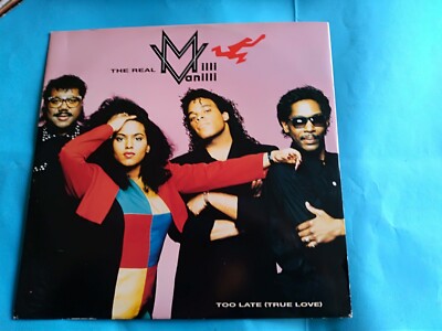 THE REAL MILLI VANILLI '' TOO LATE (TRUE LOVE) MAXI SINGLE 12'' 1991 CHRYSALIS ITA