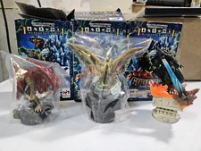 3" Godzilla Mothra Rodan Chess Piece Mini Figure Lot Megahouse 2004 Toho RARE 🔥