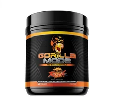 Gorilla Mode Pre Workout Massive Pumps Laser Focus Energy Power 590g (Orange Rus