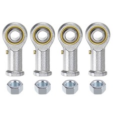 4pcs PHSB6 Female Rod End Bearing 3/8" Bore and 3/8-24 Right Hand Thread
