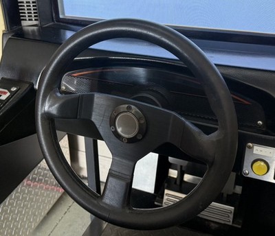 Initial D Steering Wheel Arcade Stage 3 2 1 for Sega Naomi 2 has wear