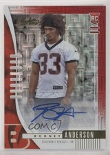 2019 Panini Absolute Rookie Red Squares Signatures /100 Rodney Anderson Auto 0c6