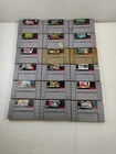 Snes Bulk Lot Of 18 Games Super Nintendo Hockey Basketball Football Free Shippin