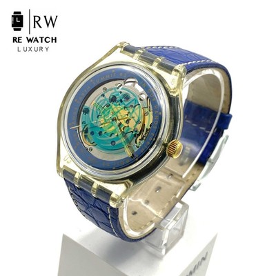 Used 7-4237 AWATCH SUMMIT 92 Automatic Transparent Dial Blue