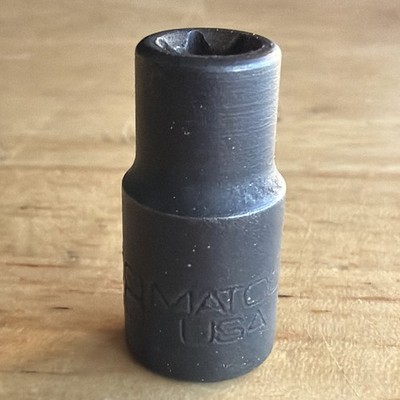 Matco Tools E8 Recessed Torx Impact Socket 1/4'' Drive A8XRA Made in USA