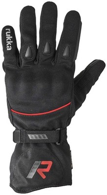 Rukka Virium 2.0 Gore Tex black red Gr. 14 Motorradhandschuhe +Gore Grip Techn.