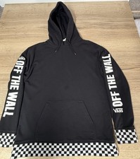 Vans Hoodie Herren Medium schwarz weiß kariert Off The Wall Sweatshirt Kapuze