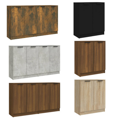 Sideboards Kommode Schrank Beistellschrank Küchenschrank 2 Stk. Holzwerkstoff