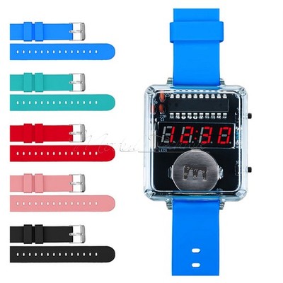 Electronic Watch DIY Kit LED Digital Tube Display Soldering Project Practice
