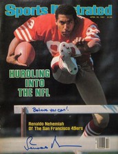 Renaldo Nehemiah - 49ers - Autographed Sports Illustrated 4/26/82 No Label