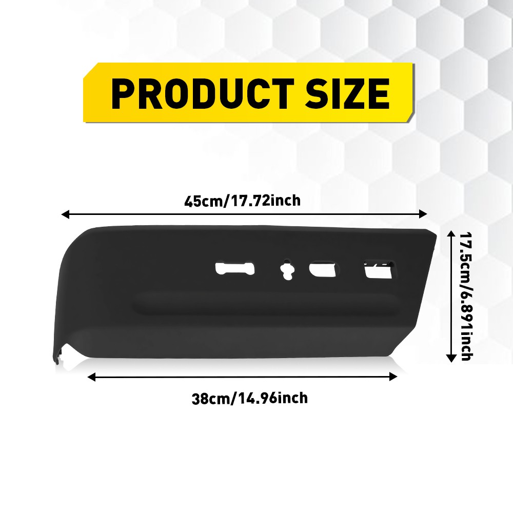 Black Left Driver Seat Trim Panel Fits For 2015-2017 Ford Expedition with 10-Way