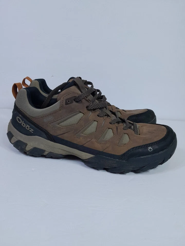 Zapatos de senderismo Oboz Sawtooth Low B-Dry pizarra impermeables para hombre talla 11 marrón Foto 2 de 4