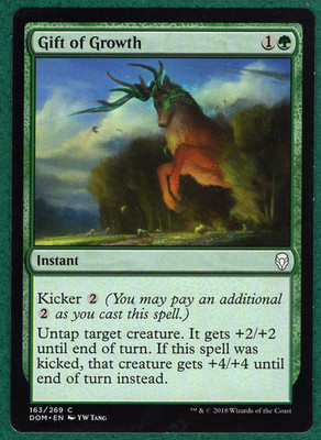 Gift of Growth - Dominaria (DOM) #163 - Magic: The Gathering MTG Card