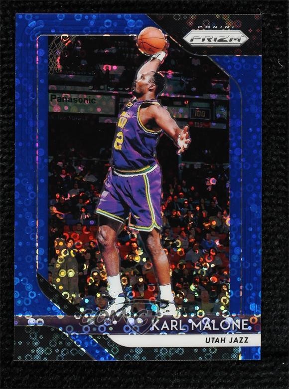 2018-19 Panini Prizm Fast Break Blue Prizm 93/175 Karl Malone #75 HOF
