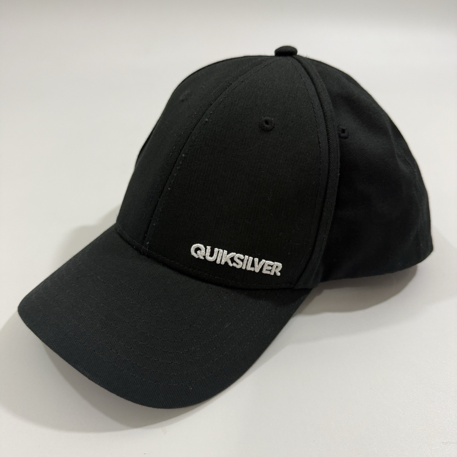 Quiksilver Solid Black Logo Wording Baseball Hat … - image 2