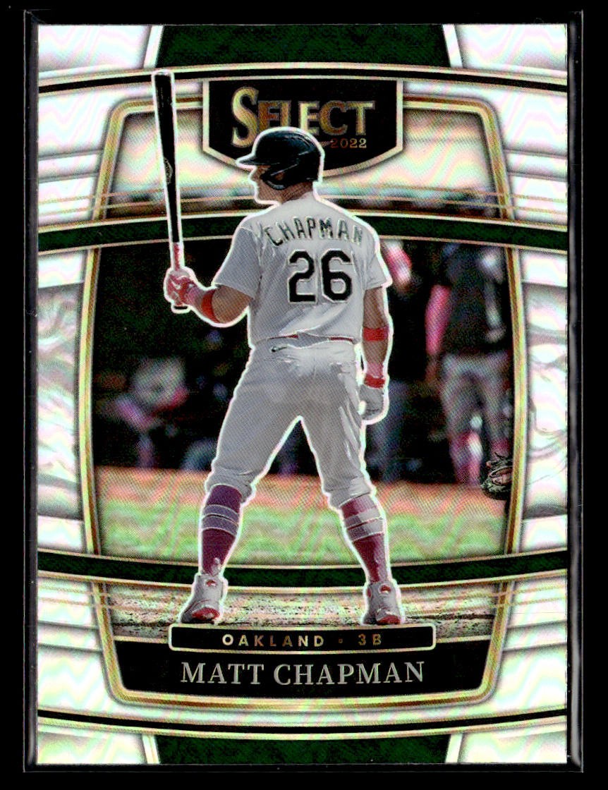2022 Panini Select #75 Matt Chapman Holo Card Oakland Athletics