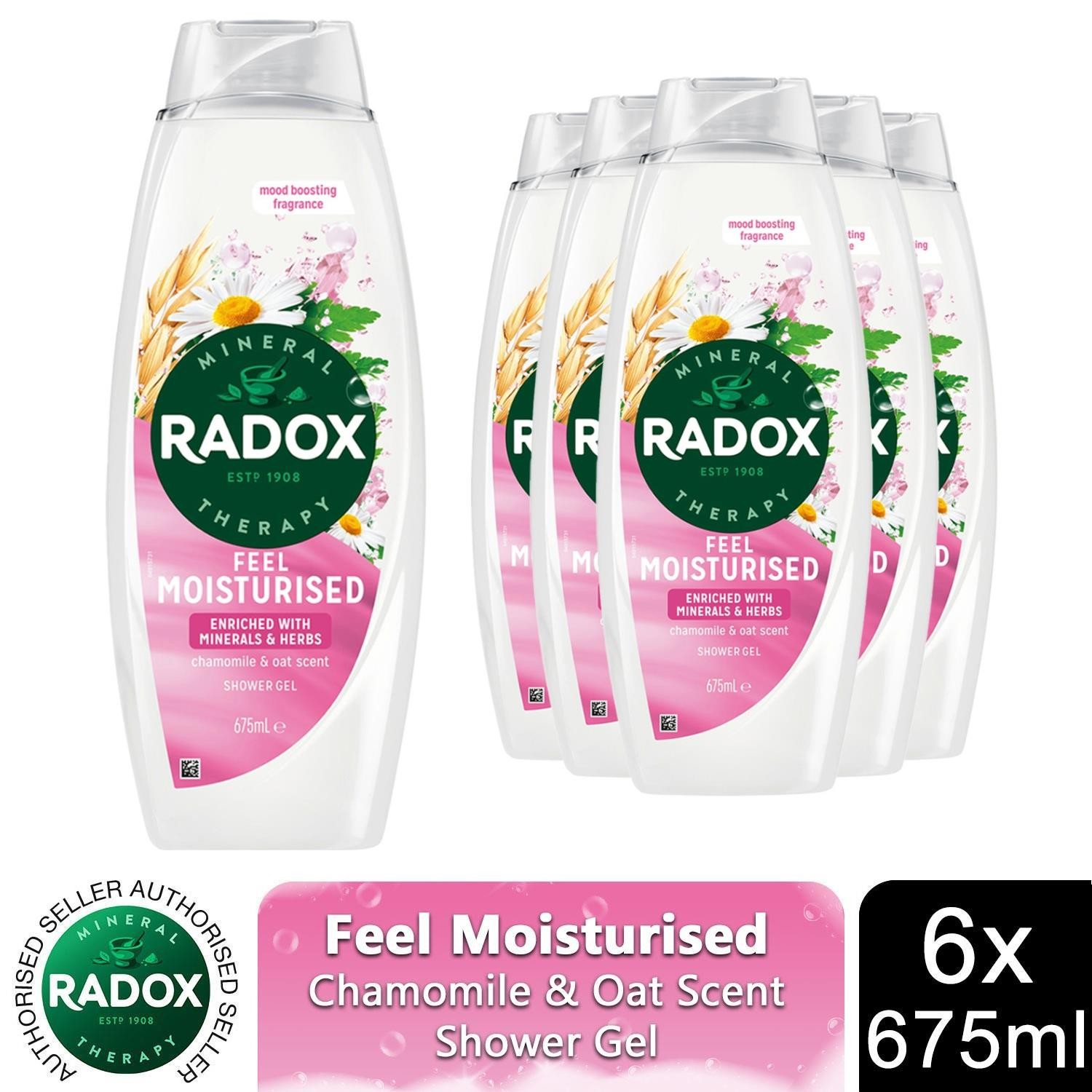 Radox Unisex White 'Shower Gel' Feel Moisturised Mood Boosting Fragrance, 6 X 675Ml In - Image 6