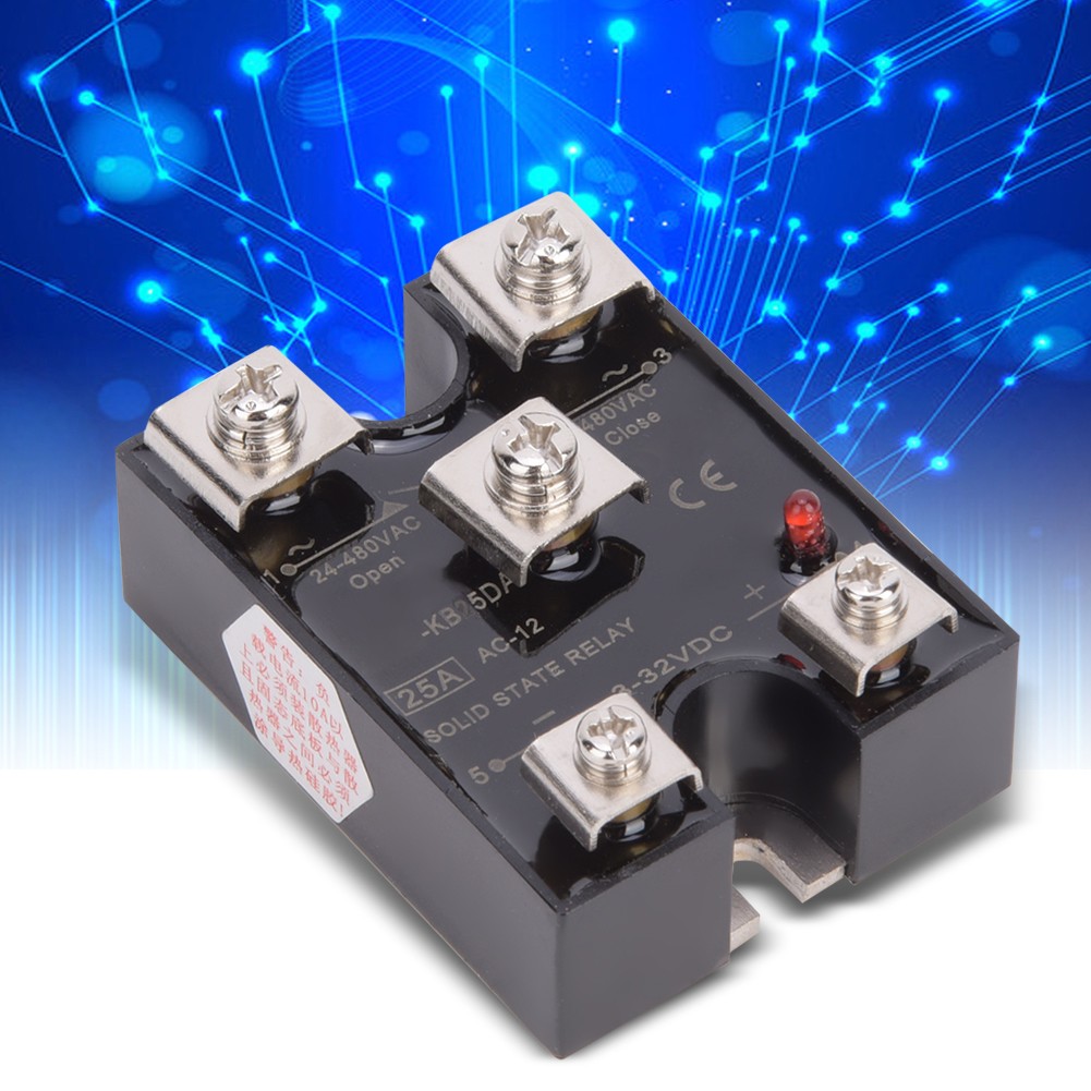 BERM KB25DA Solid State Relay 25A Single Phase 1NO1NC Solid State Relay DC