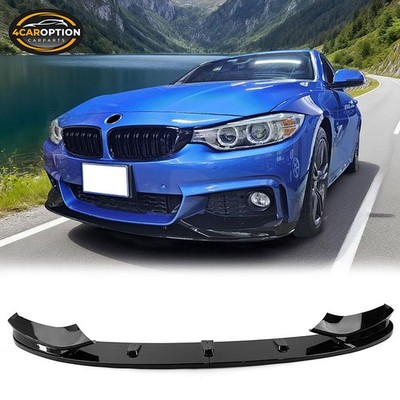 Front Bumper Lip Fits 14-20 F32 F33 F36 4-Series 2/4 Door M Sport MP Gloss Black