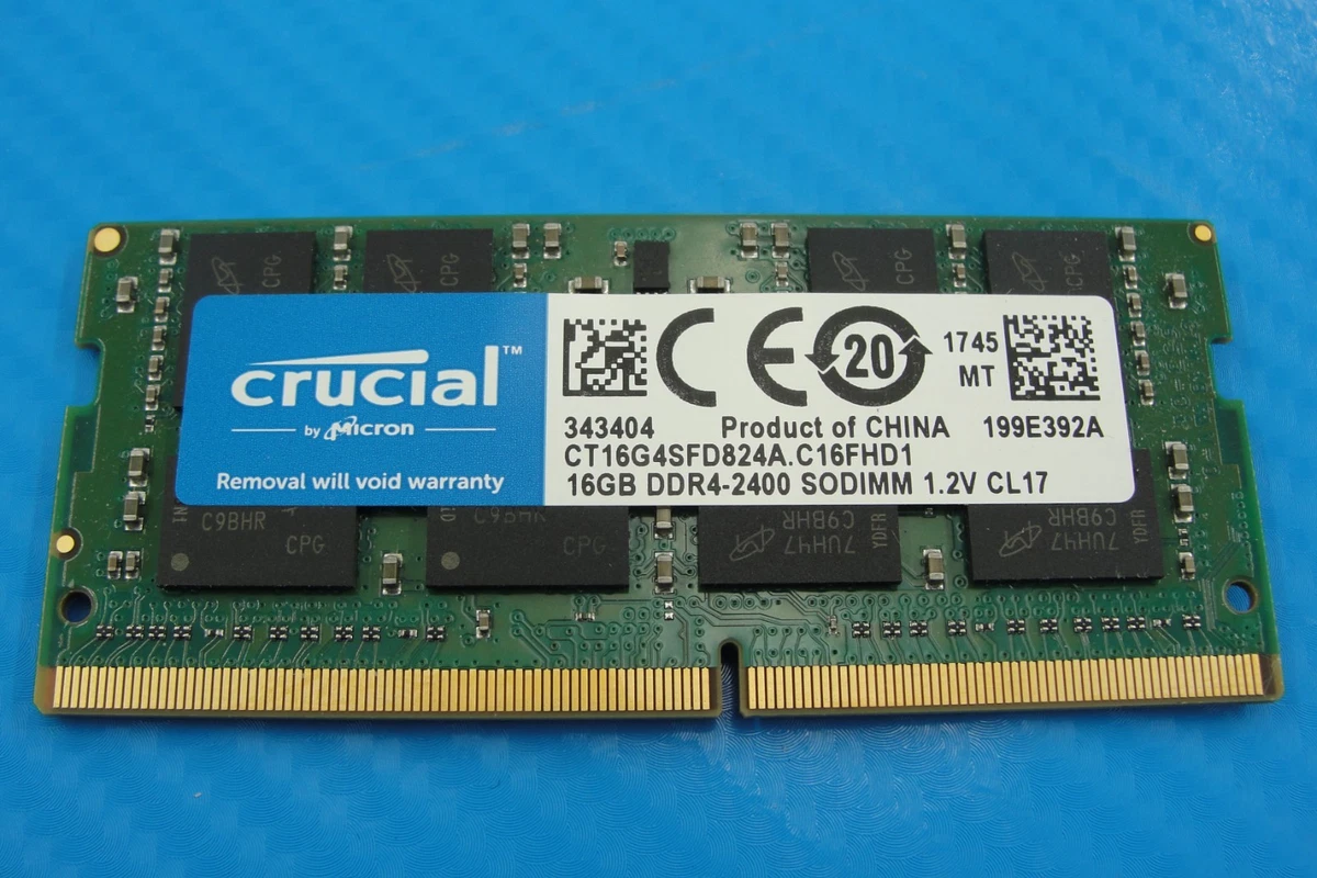 PC4-19200 (DDR4-2400) Bus Speed Computer RAM 16 GB Total Capacity