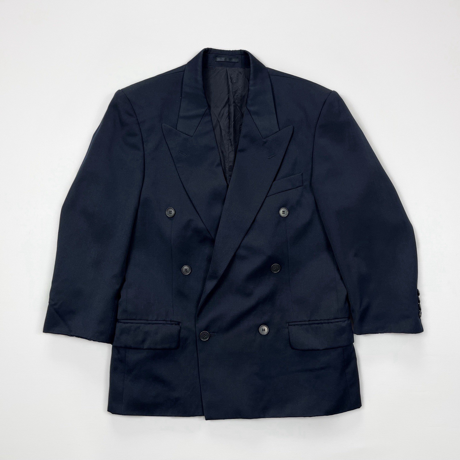 Cappotto blazer doppiopetto vintage Yves Saint Laurent maniche 3 4 anni 90 taglia R46