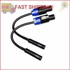 CNCESS CESS-025 1/4 TS Female to Speakon Speaker Cables - Speakon to 6.35 mm Mon