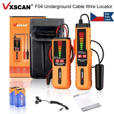 Underground Buried Wires Cable Wire Locator Tracker Lan With Earphone VXSCAN F04