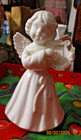Vintage Gift World Of Gorham Angel with Harp Music Box Porcelain Figurine Japan — photo 1