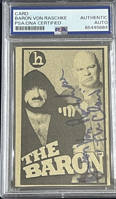 BARON VON RASCHKE AUTO PSA DNA 2007 History Theatre JIM  THE CLAW  Wrestling  