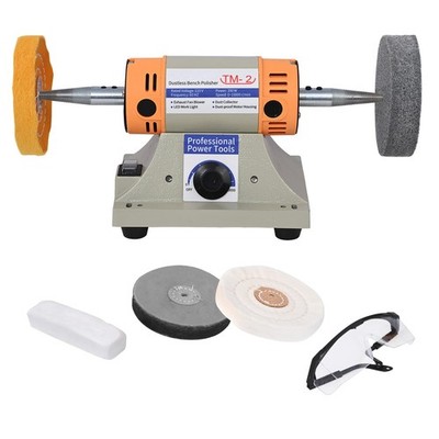 4'' Jewelry Polisher - Adjustable Variable Speed Bench Buffer & Polishing Mach...