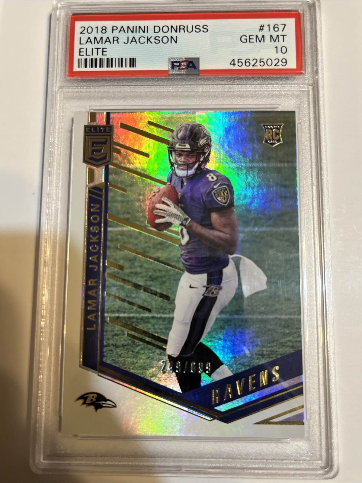 Lamar Jackson Panini Donruss Elite #167 Base