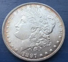 1897 Morgan Silver Dollar BU