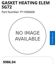 STERIS GENERATOR 72kW P11006606 Gasket Seal Genuine OEM