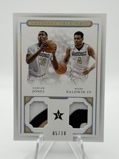 2016 Panini National Treasures Coll. - D. Jones & Wade Baldwin IV #48 RC /10 💎 