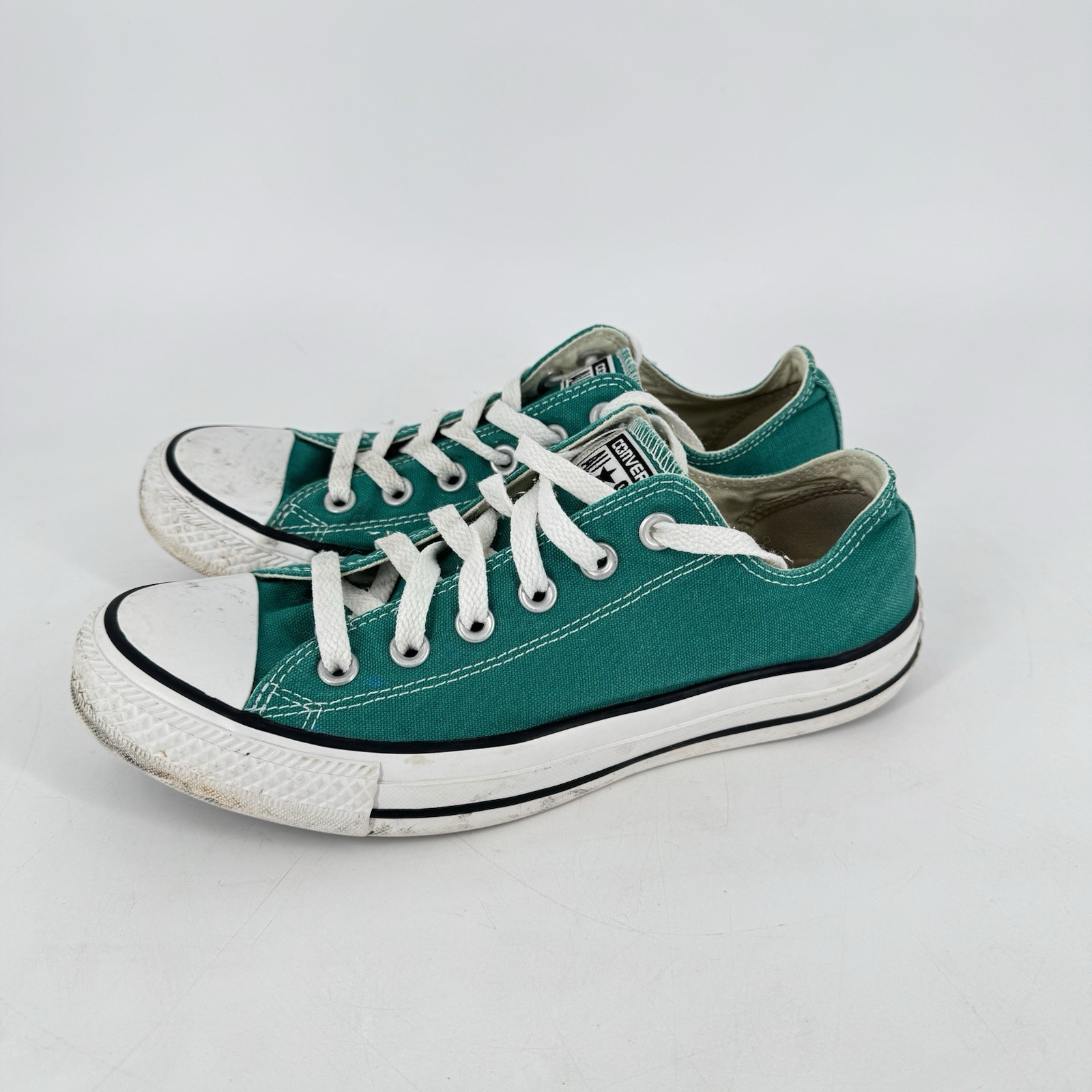 Converse Chuck Taylor All Star Low Top Green Canvas Sneakers Men’s 6 / Women’s 8 thumbnail 6