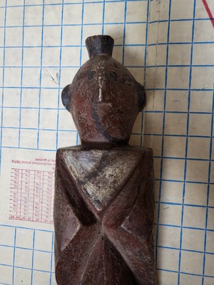 Antique Kusu ART AFRICAN Ancient TRIBAL  PRIMITIVE Lengola Carved Wood 22'' 