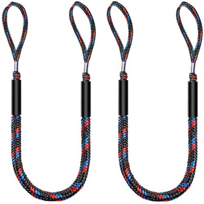 Botepon Boat Bungee Dock Lines, Mooring 6 feet stretches to 9 feet, Pack Of 2