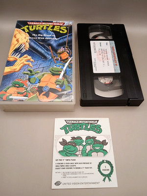 Teenage Mutant Ninja Turtles VHS / Videokassette + Gutschein / 1985 TMNT Film