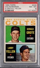 1964 Topps #226 JERRY GROTE (RC) PSA 8 NM/MT CENTERED! Houston COLTS .45s