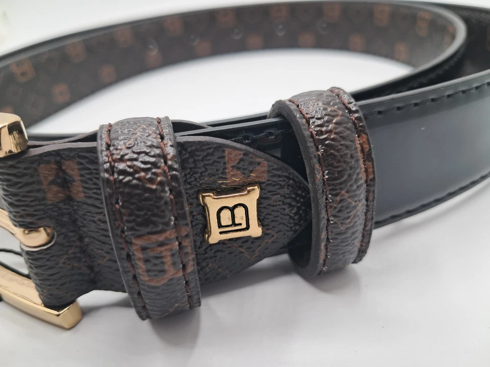 Cintura Donna Ecopelle Nero Vernice Laura Biagiotti Linea Hameling Lucida - Immagine 3 di 3