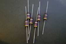 6 - 470 OHM 2 Watt Carbon Composition Screen Grid Resistor Audio Tube Amplifier