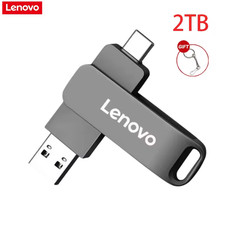 LENOVO 2TB USB 3.2 OTG Flash Drive USB-C Type-C Metal Memory Stick for PC Phone