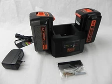 Wall Mount Battery and Charger Organizing Bracket for Black & Decker 40V LCS436