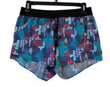 Janji Running Shorts Geometric Print Lined Small S 2.5" Inseam Athletic Gym